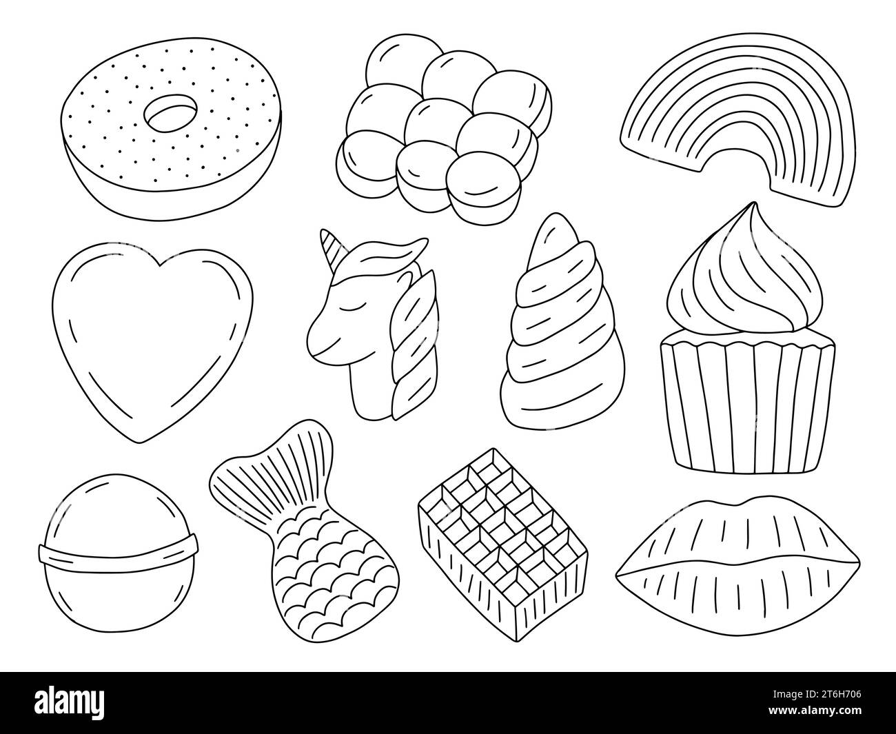 Badbomben Linie Vektorsatz Stock Vektor