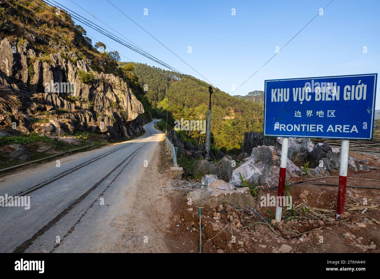 Die Landschaft der Ha Giang Loop in Vietnam Stockfoto