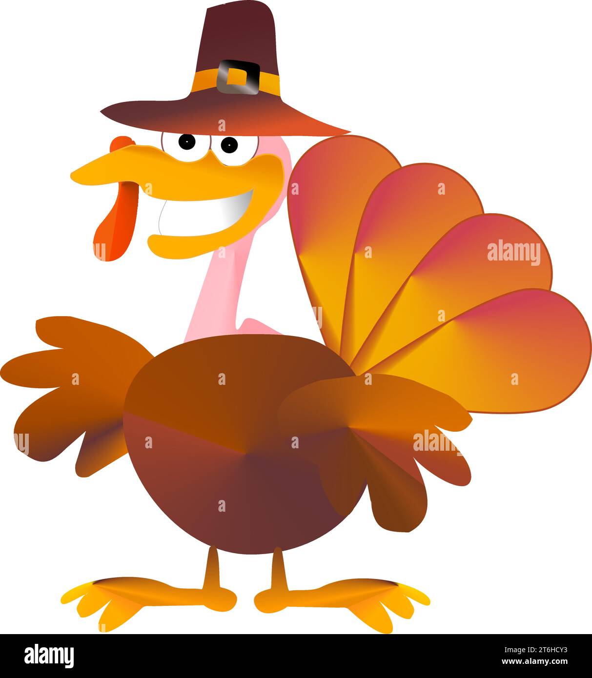 Alles Gute zum Thanksgiving Tag, türkei Pilarín Vater - für Website, E-Mail, Grußkarte, Präsentation, Postkarte, Buch, T-Shirt, Sweatshirt, Aufkleber, Buch Stock Vektor