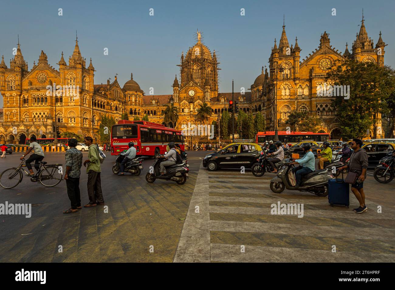 Indien, Mumbai, Victoria Station Stockfoto