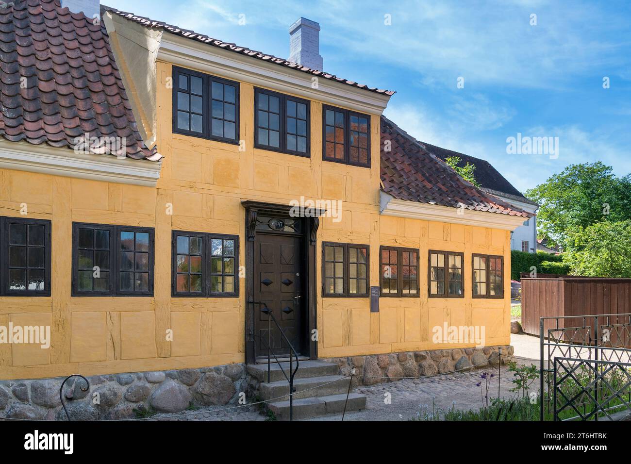 Dänemark, Jütland, Aarhus, Freilichtmuseum, "den Gamle by", Schulgebäude, 1741 Stockfoto