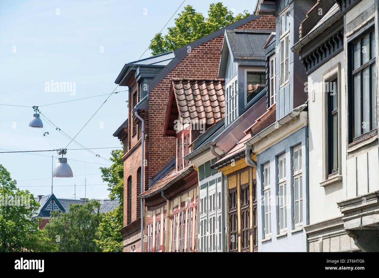 Dänemark, Fyn, Odense, Altstadt, Hausfassade Stockfoto