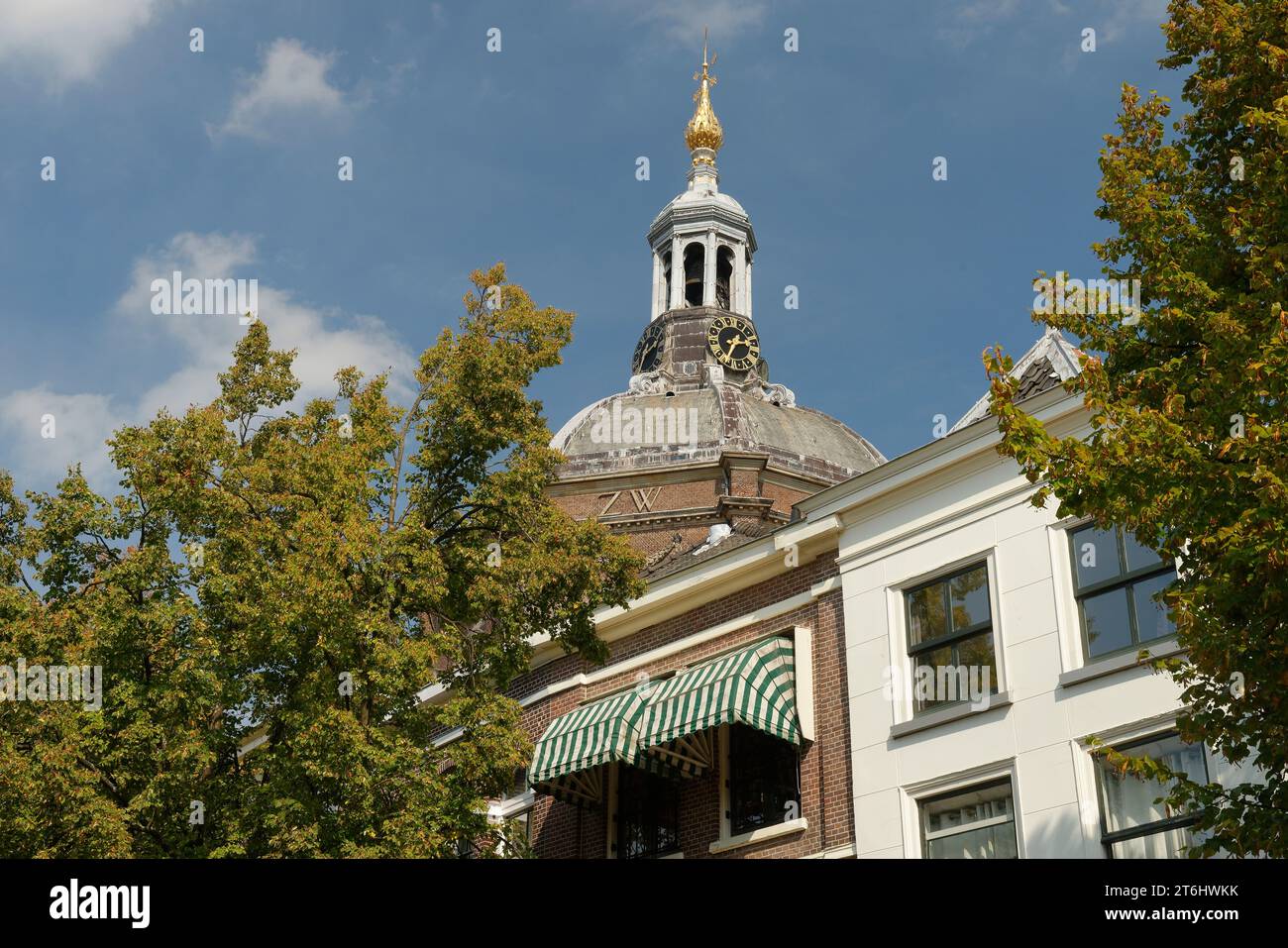 Marekerk in der Altstadt von Leiden / Leyden, Südholland, Zuid-Holland, Benelux, Benelux-Länder, Niederlande, Nederland, Stockfoto