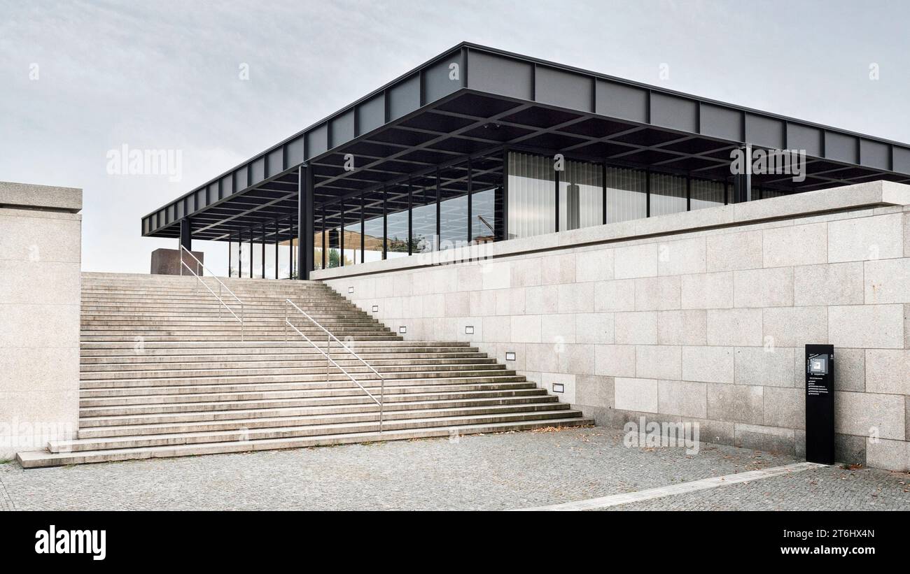 Neue Nationalgalerie in Berlin Stockfoto