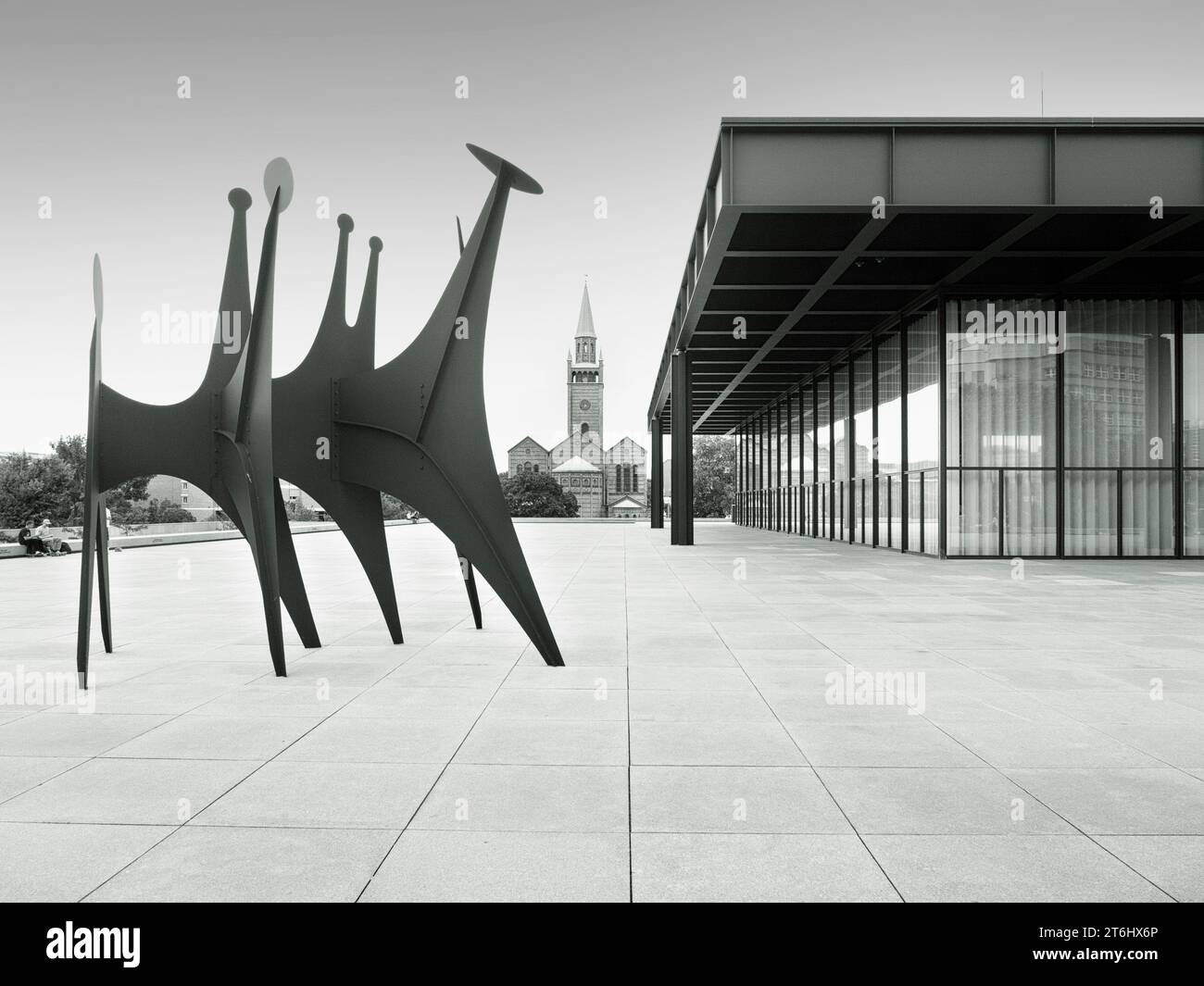 Neue Nationalgalerie Berlin Stockfoto