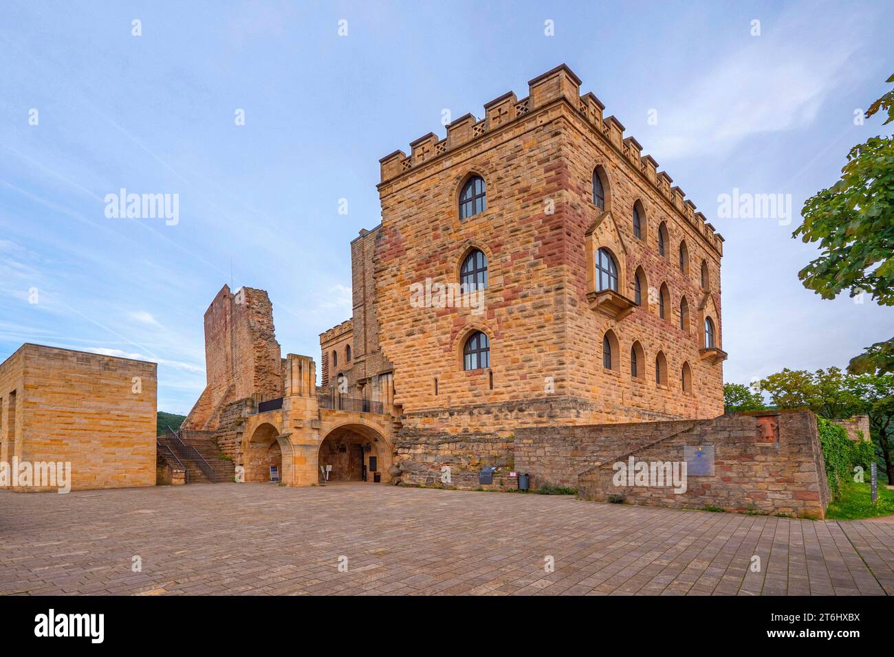 Schloss Hambach, Neustadt an der Weinstraße, Deutsche Weinstraße, Rheinland-Pfalz, Deutschland Stockfoto