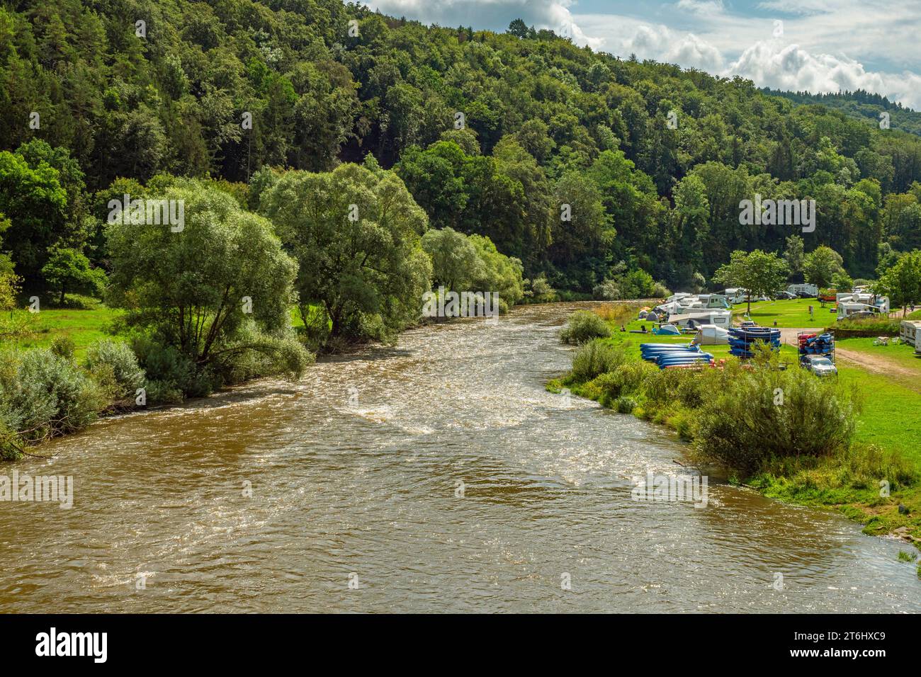 Sauer bei Dillingen, Befort, Beaufort, Benelux, Benelux-Länder, Little Luxembourg Schweiz, Kanton Echternach, Luxemburg, Letzebuerg Stockfoto