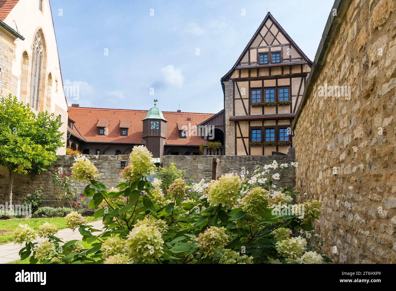 Thüringen, Erfurt, Altstadt, Augustinerkloster, Arkadenhaus, Luther-Website Stockfoto