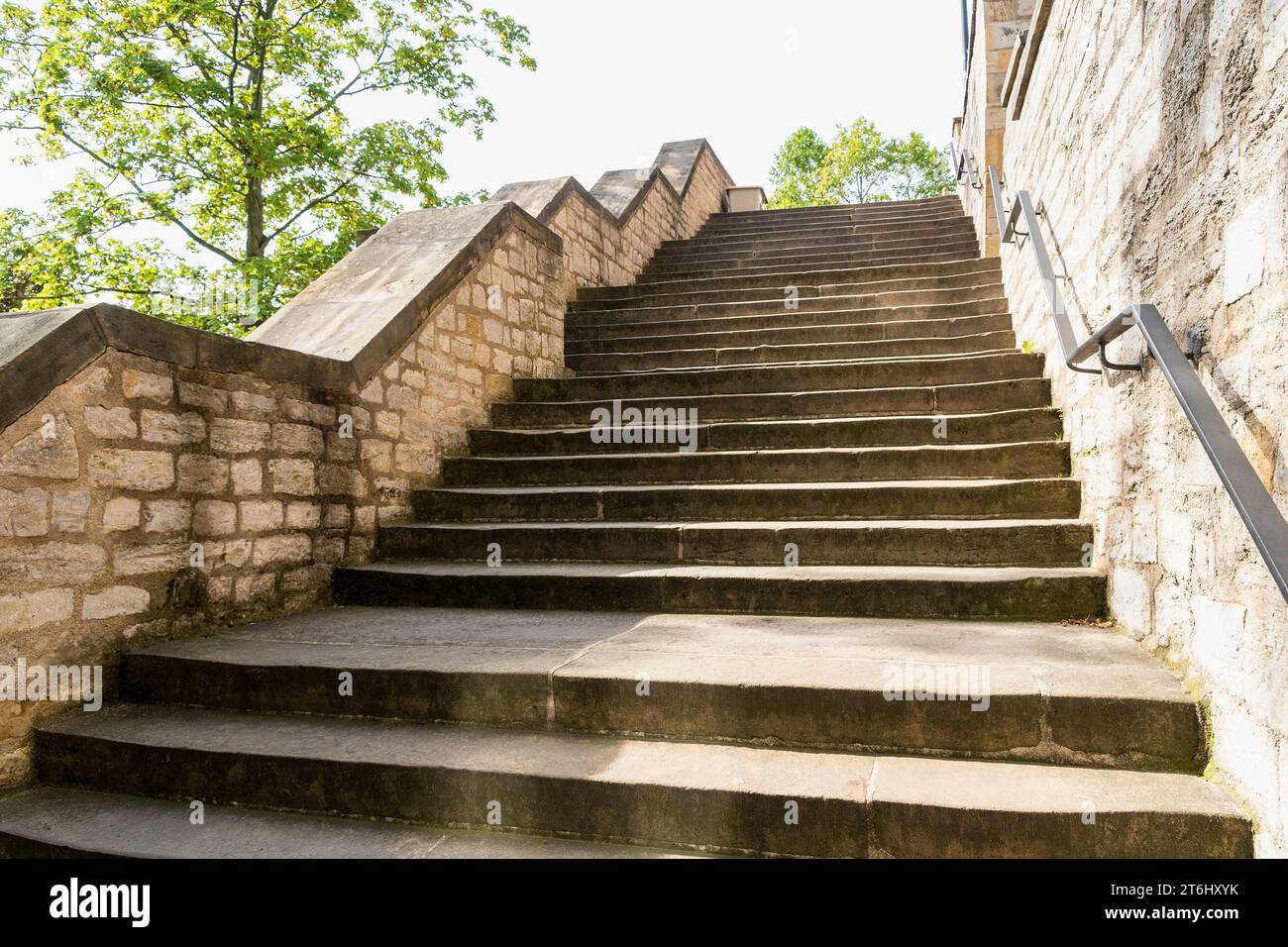 Thüringen, Erfurt, Altstadt, Domberg, Treppe, Treppen Stockfoto
