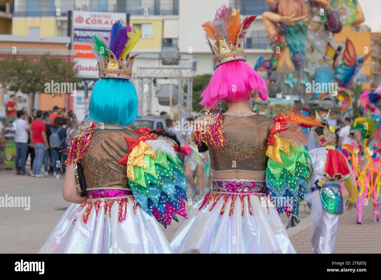 Karneval, Sciacca, Landkreis Agrigento, Sizilien, Italien Stockfoto