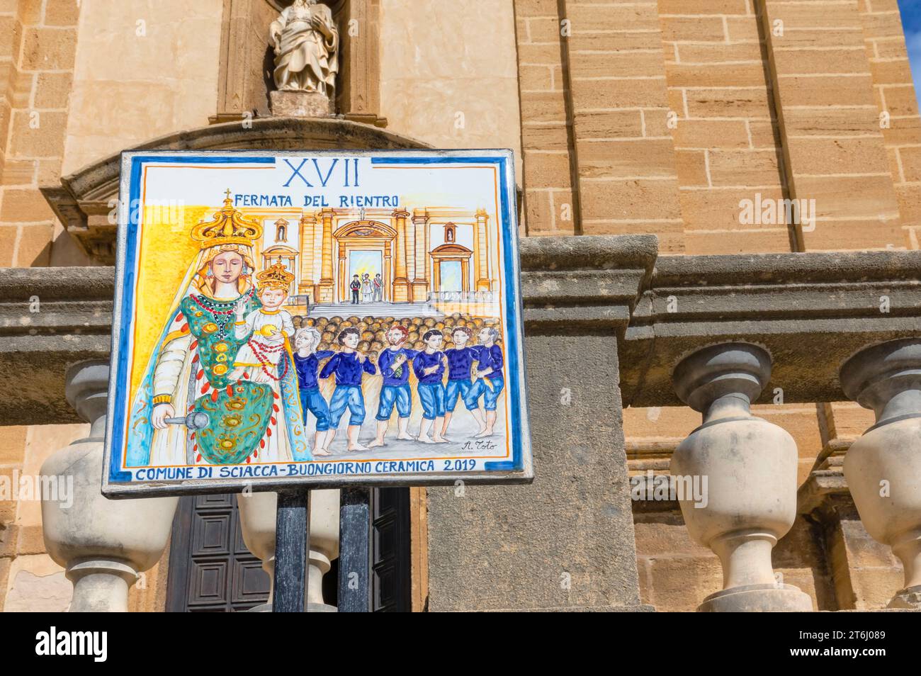 Sciacca Kathedrale, Sciacca, Agrigento Bezirk, Sizilien, Italien Stockfoto