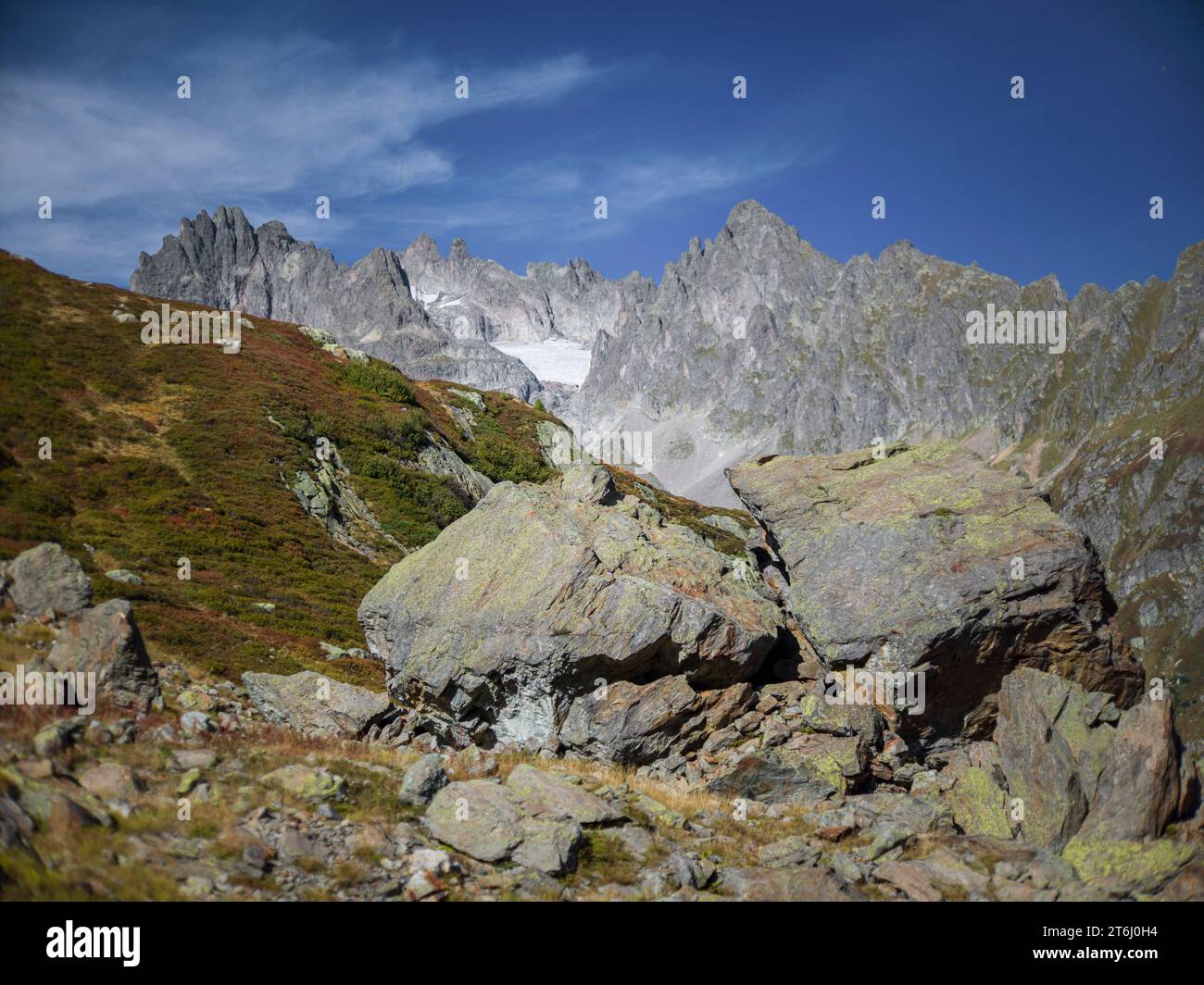 Berglandschaft am Sustenpass Stockfoto