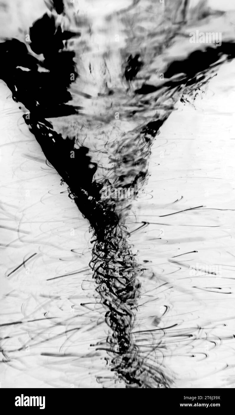 Sturm in einem Wasserglas. Stockfoto