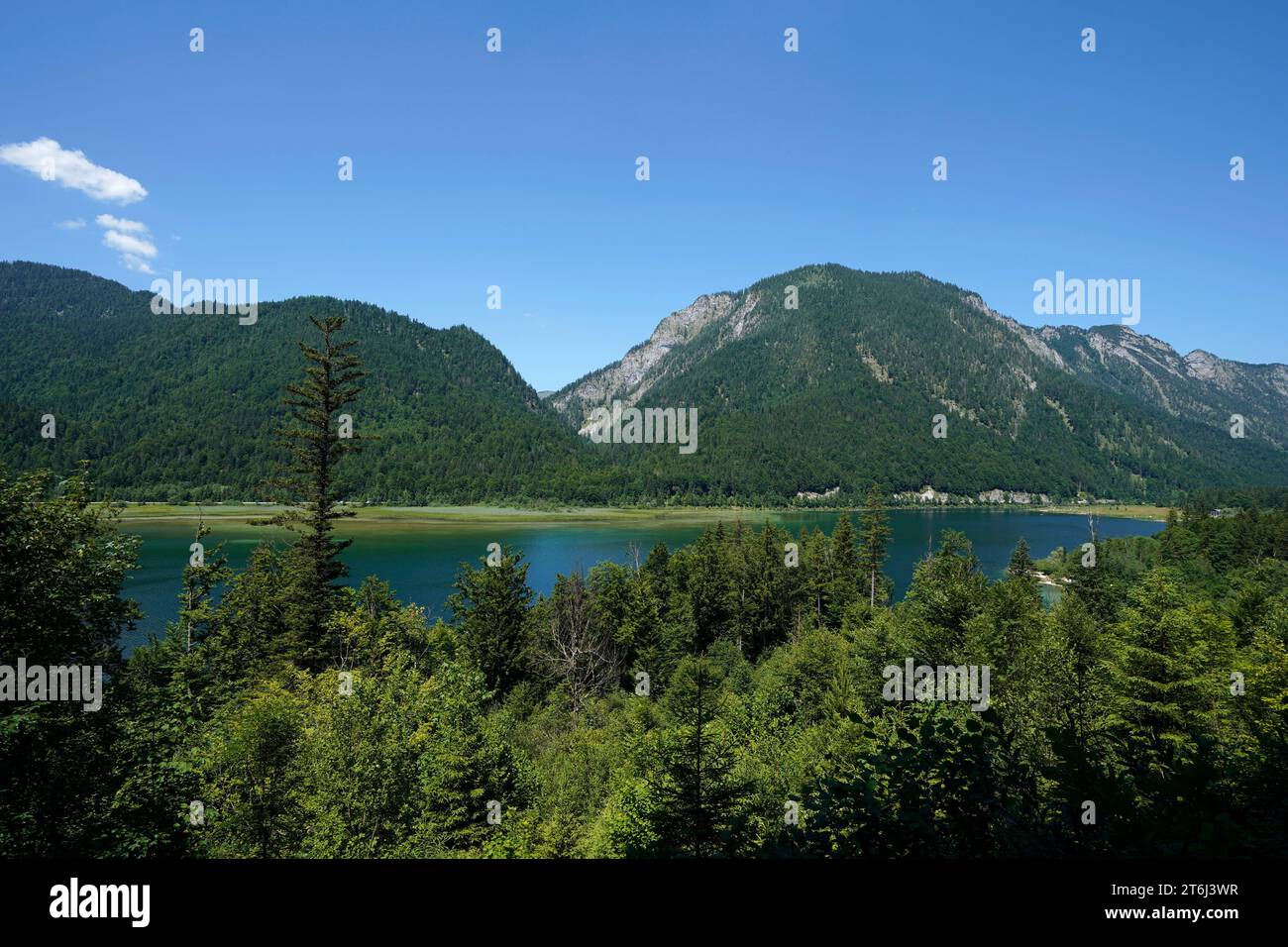 Deutschland, Bayern, Oberbayern, Landkreis Traunstein, Reit im Winkl, drei Seen, Weitsee, Gurnwandkopf, 1691 m Stockfoto