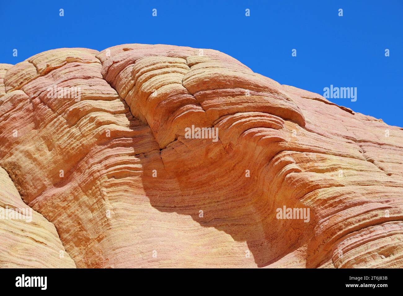 Rock and Blue Sky, Valley of Fire State Park, Nevada Stockfoto