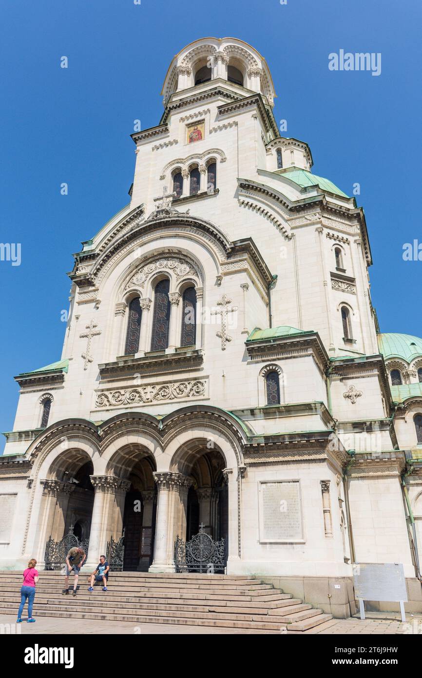 St. Alexander-Nevsky-Kathedrale, St. Alexander-Nevsky-Platz, Stadtzentrum, Sofia, Republik Bulgarien Stockfoto