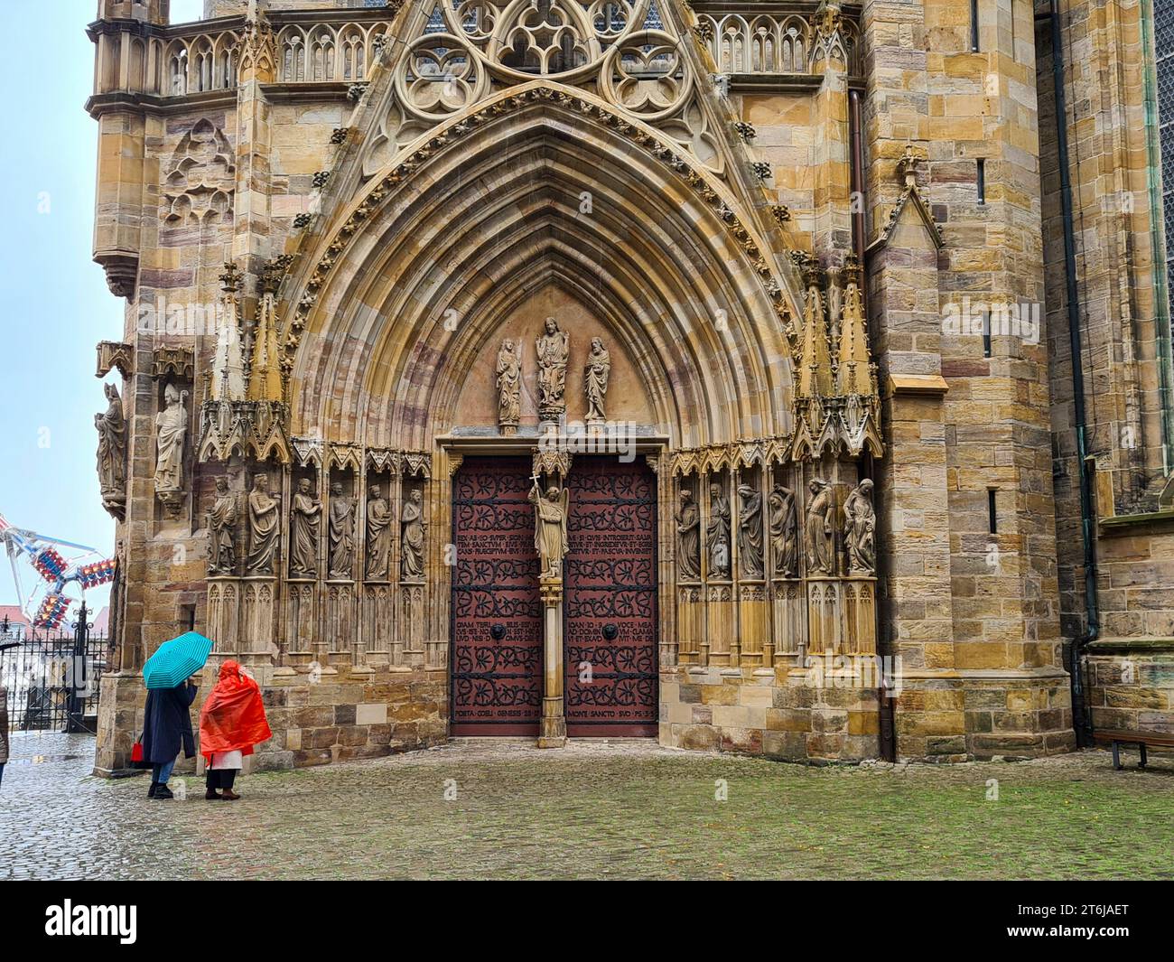 Domportal, Erfurt, Thüringen Stockfoto