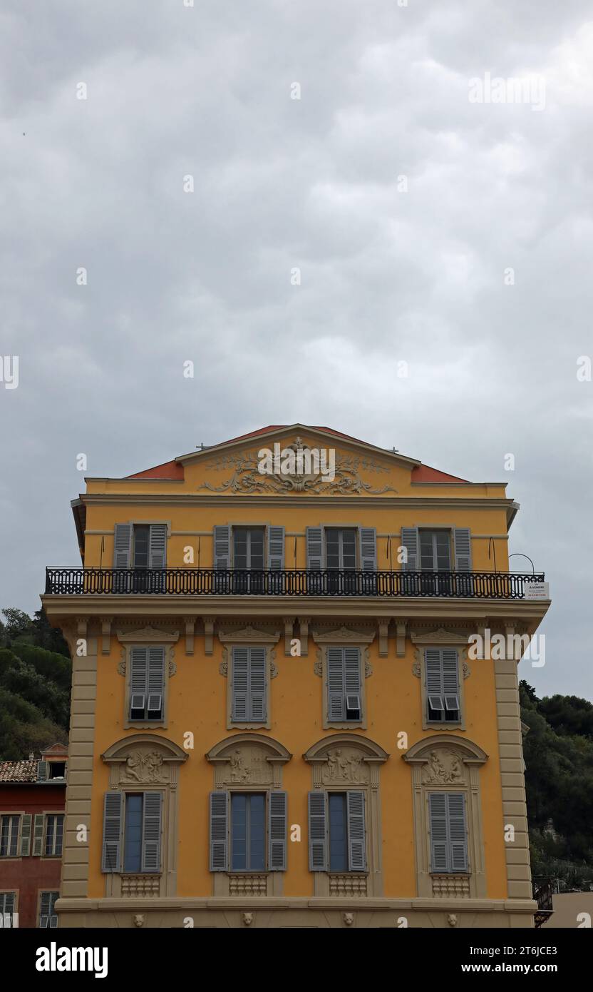 Palais Cais de Pierlas in Nizza Stockfoto