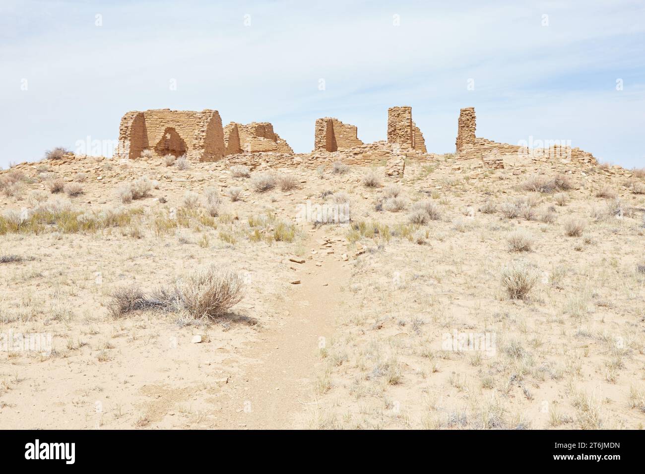 Pueblo del Arroyo im Chaco Canyon, New Mexico Stockfoto