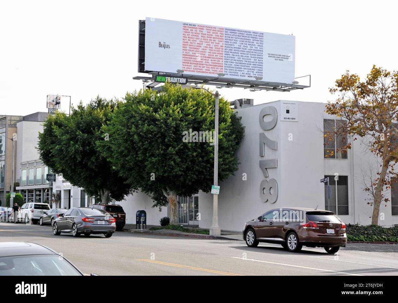 Beatles, Plakatwand, Los Angeles, Kalifornien, USA Stockfoto