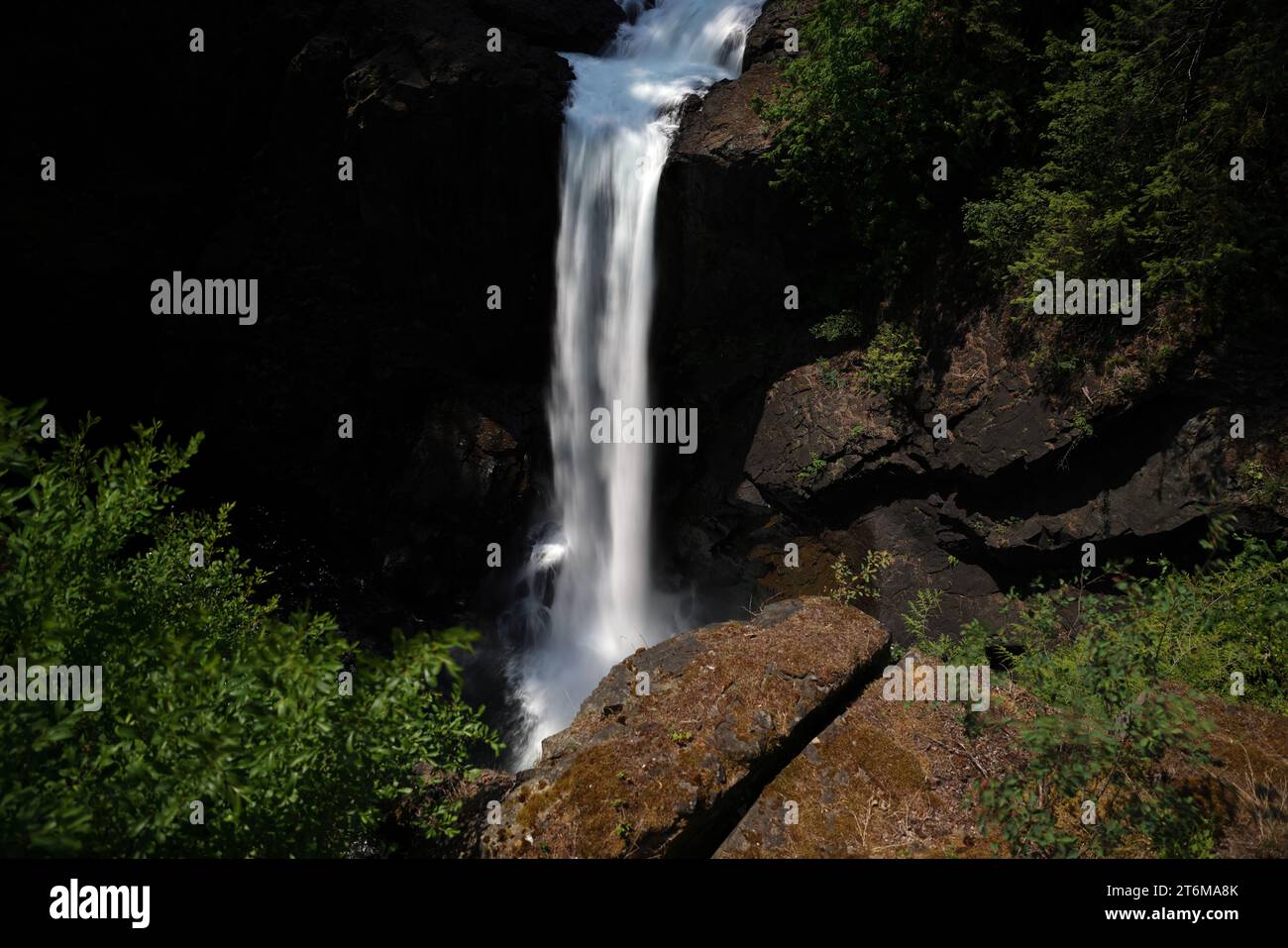 Elk Falls - Elk Falls Provincial Park (Vancouver Island) Kanada Stockfoto