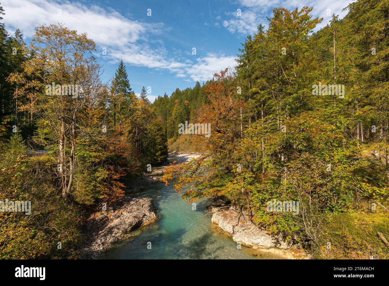 Rissbachtal, Naturschutzgebiet Karwendel, Alpen, Tirol, Österreich, Europa, Stockfoto