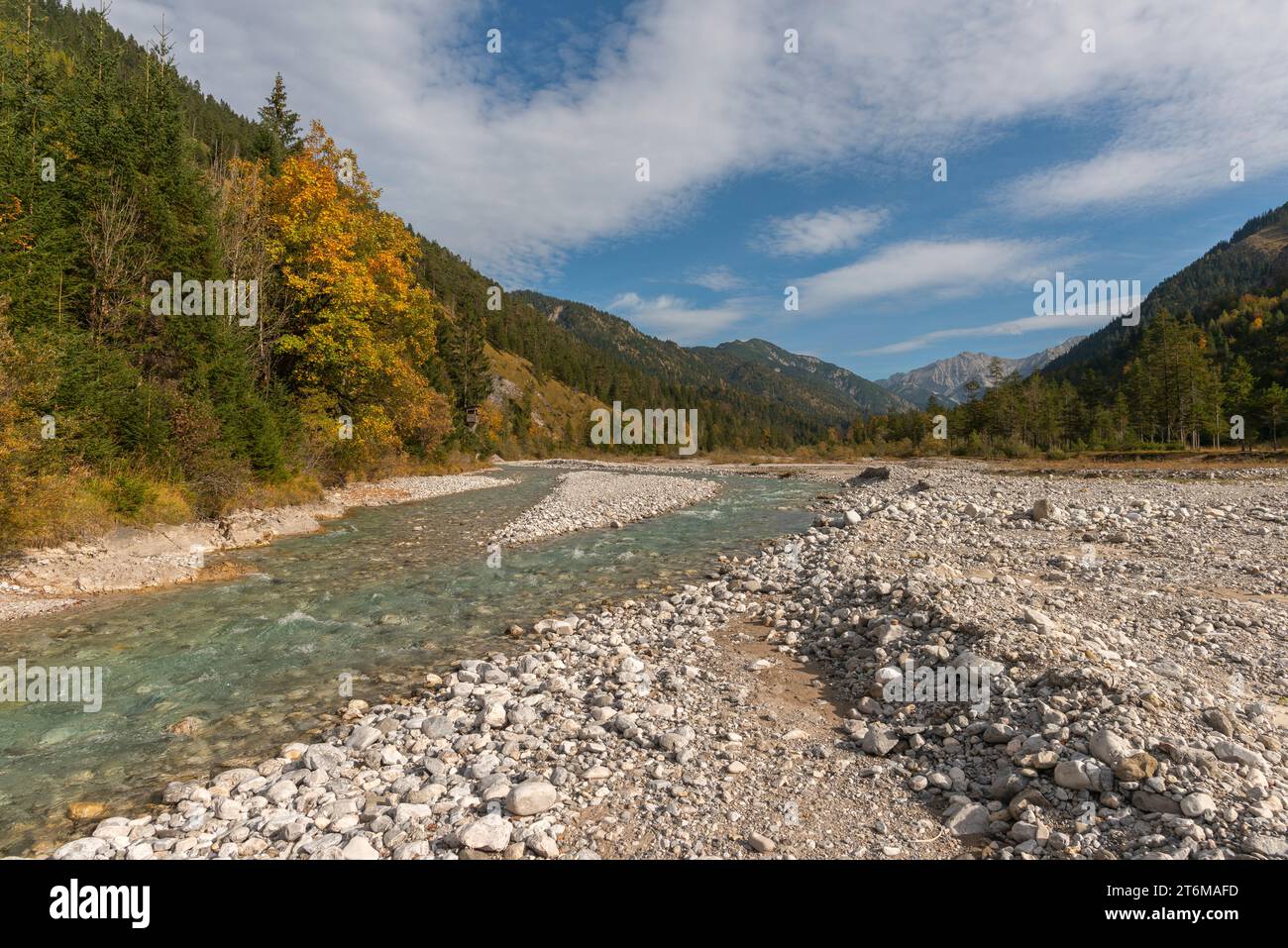 Rissbachtal, Naturschutzgebiet Karwendel, Alpen, Tirol, Österreich, Europa, Stockfoto