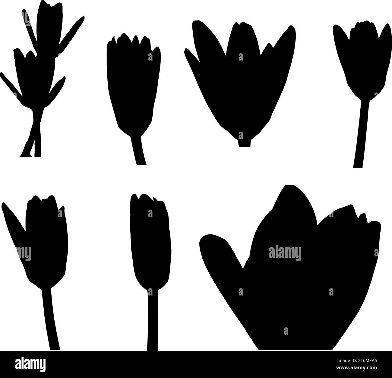 Lotus Silhouette Vektor Kunst weißer Hintergrund. Lotus-Symbol. Ausführung mit flacher Silhouette. Stock Vektor