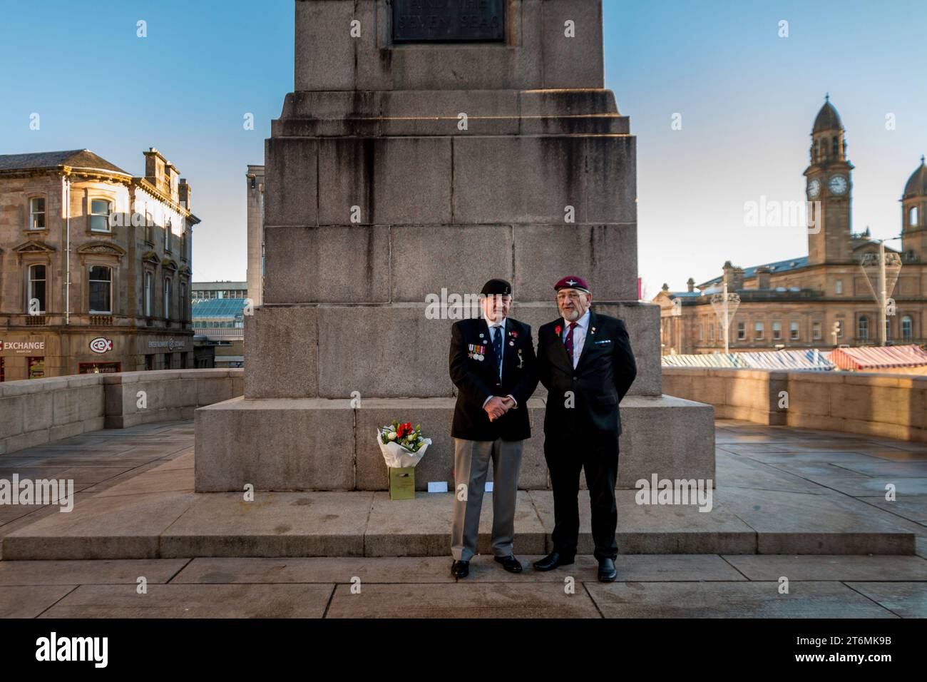Paisley Cenotaph Gedenktag 11. November 2023 Stockfoto