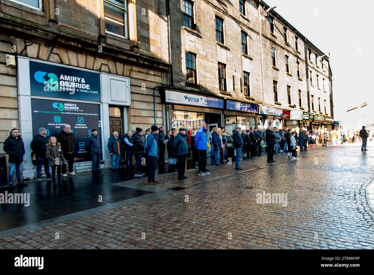 Paisley Cenotaph Gedenktag 11. November 2023 Stockfoto