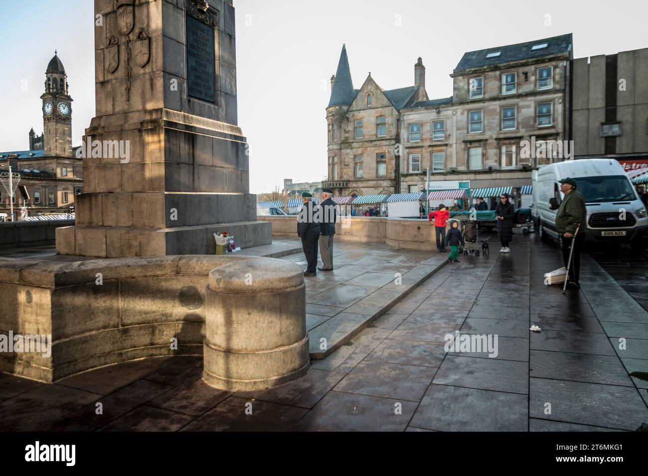 Paisley Cenotaph Gedenktag 11. November 2023 Stockfoto