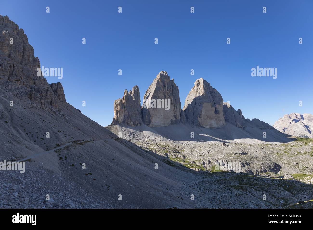 Tre Cime di Lavaredo, Dolomiten, Italien Stockfoto