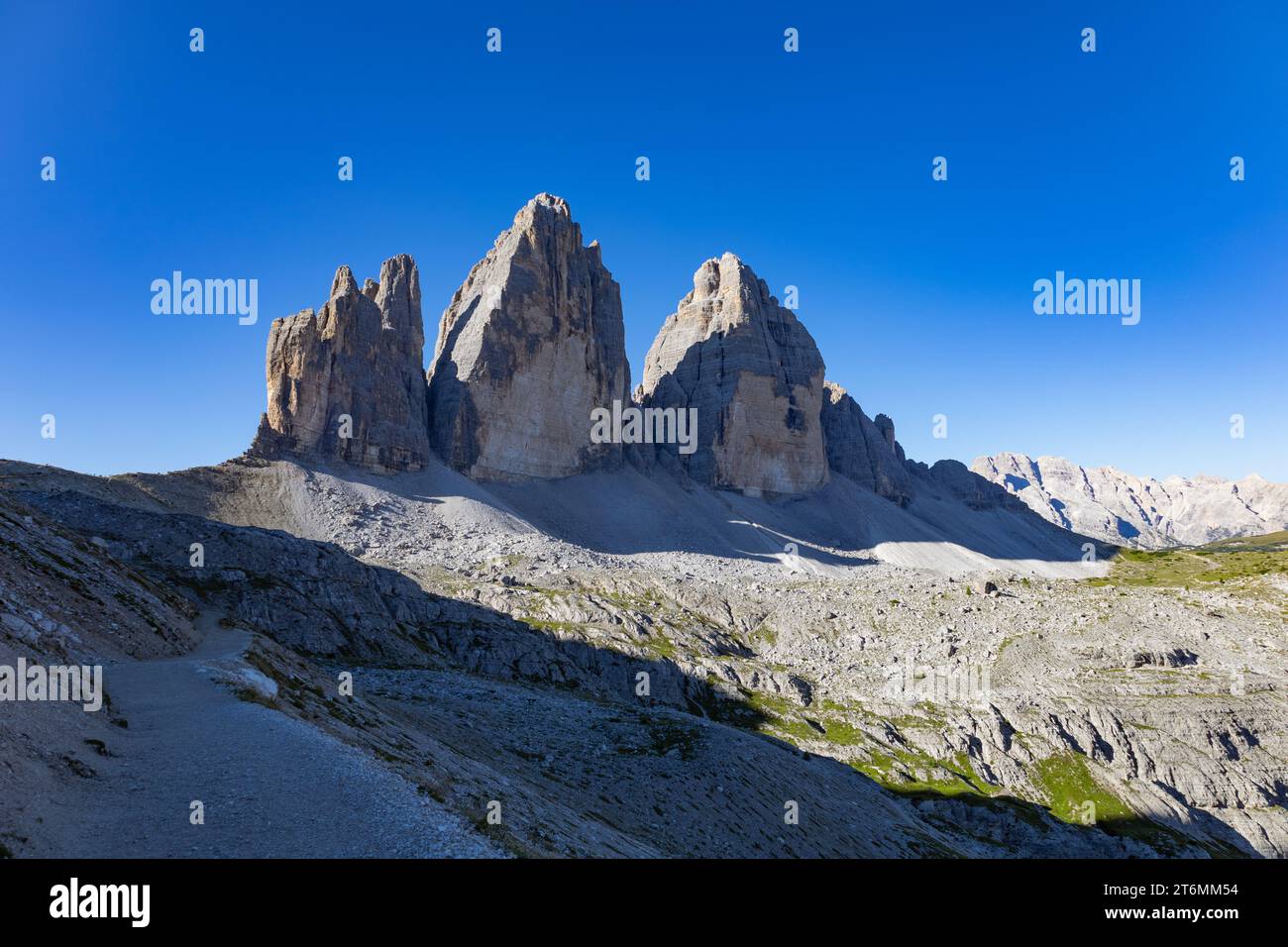 Tre Cime di Lavaredo, Dolomiten, Italien Stockfoto