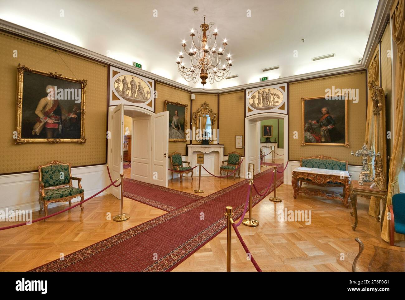 Königliche Wohnungen, Stadtmuseum im ehemaligen Palast der Preußischen Könige (Palast Spätgen) in Wrocław, Polen Stockfoto