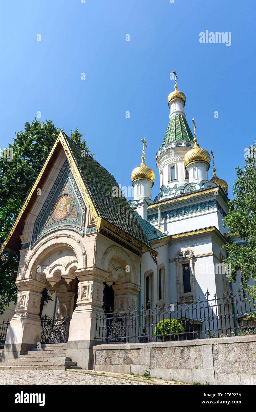 Kirche St. Nikolaus der Wundermacher, Georgi S. Rakovsk, Stadtzentrum, Sofia, Republik Bulgarien Stockfoto