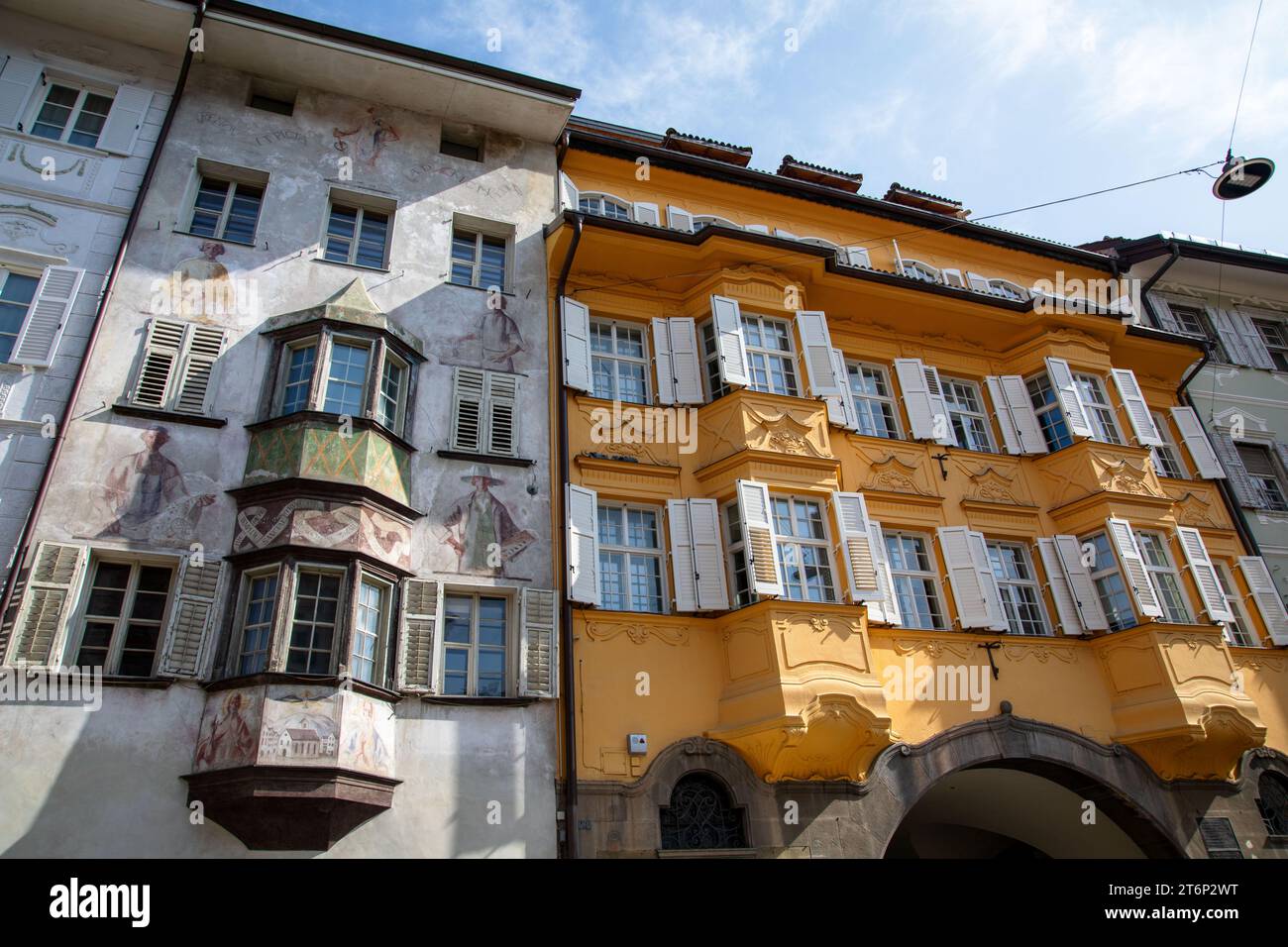 Bozano, Meran, ist der schöne und berühmte Ort, an dem man hingehen kann Stockfoto