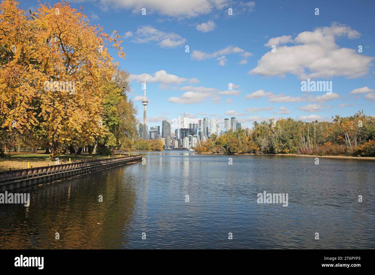 Skyline Von Toronto Im Herbst Stockfoto