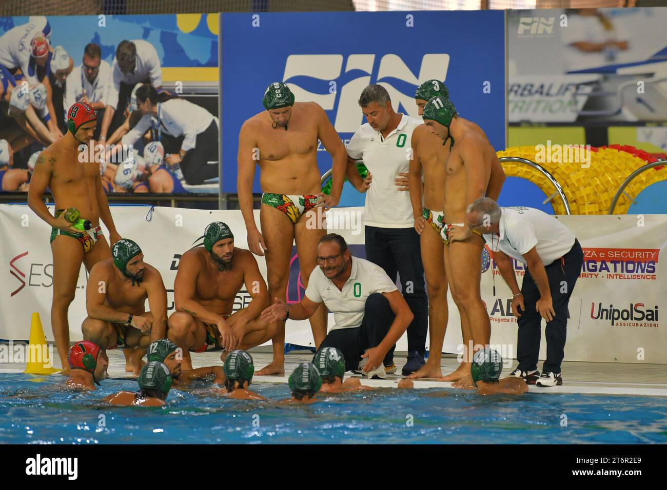 Stefano Piccardo (Ortigia Siracusa) während des Spiels PN Trieste gegen CC Ortigia, Waterpolo Italian Serie A in Triest, Italien, 11. November 2023 Stockfoto