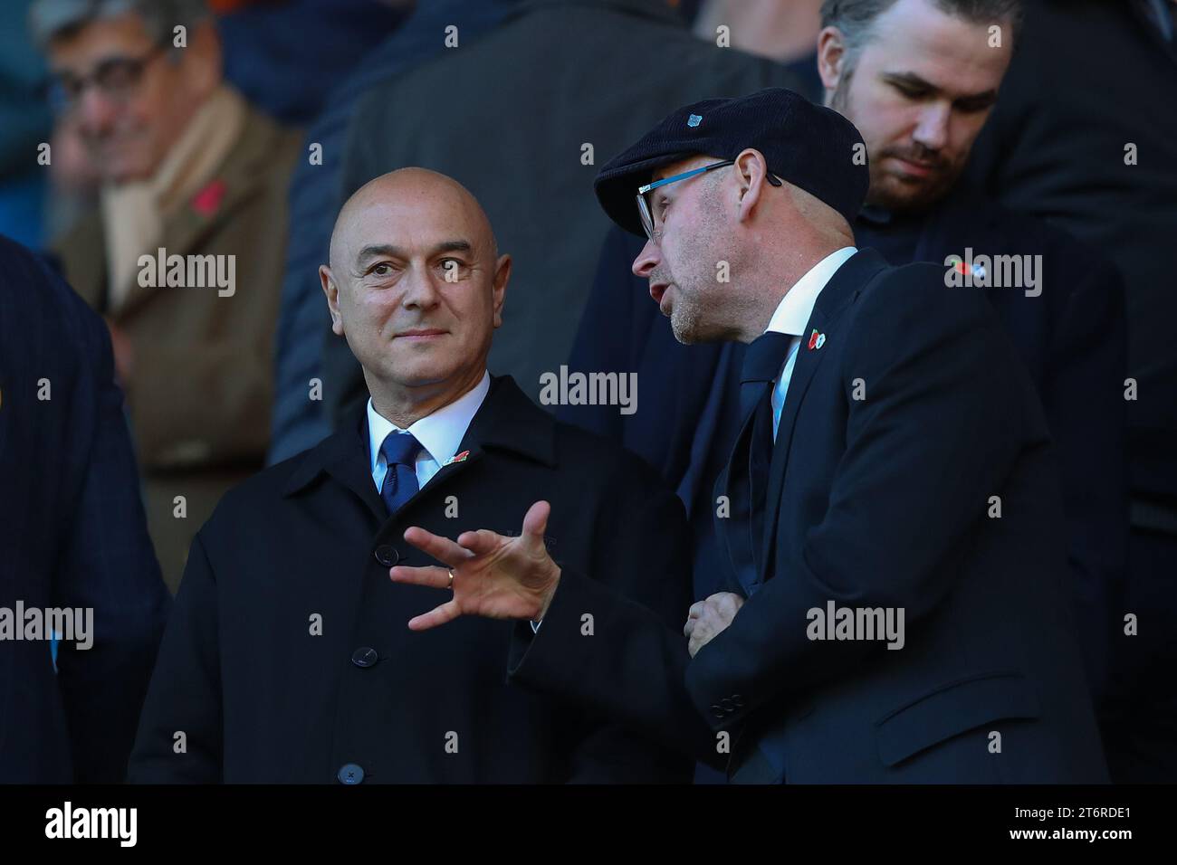 Daniel Levy Vorsitzender von Tottenham Hotspur während des Premier League Spiels Wolverhampton Wanderers gegen Tottenham Hotspur in Molineux, Wolverhampton, Großbritannien, 11. November 2023 (Foto: Gareth Evans/News Images) Stockfoto