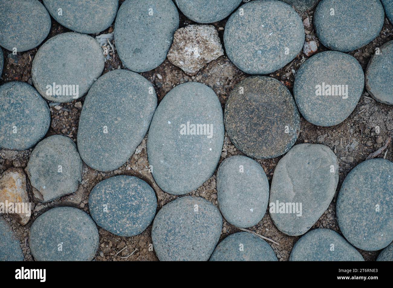 Abstrakte glatten runden Kieselsteinen meer Textur Hintergrund Stockfoto