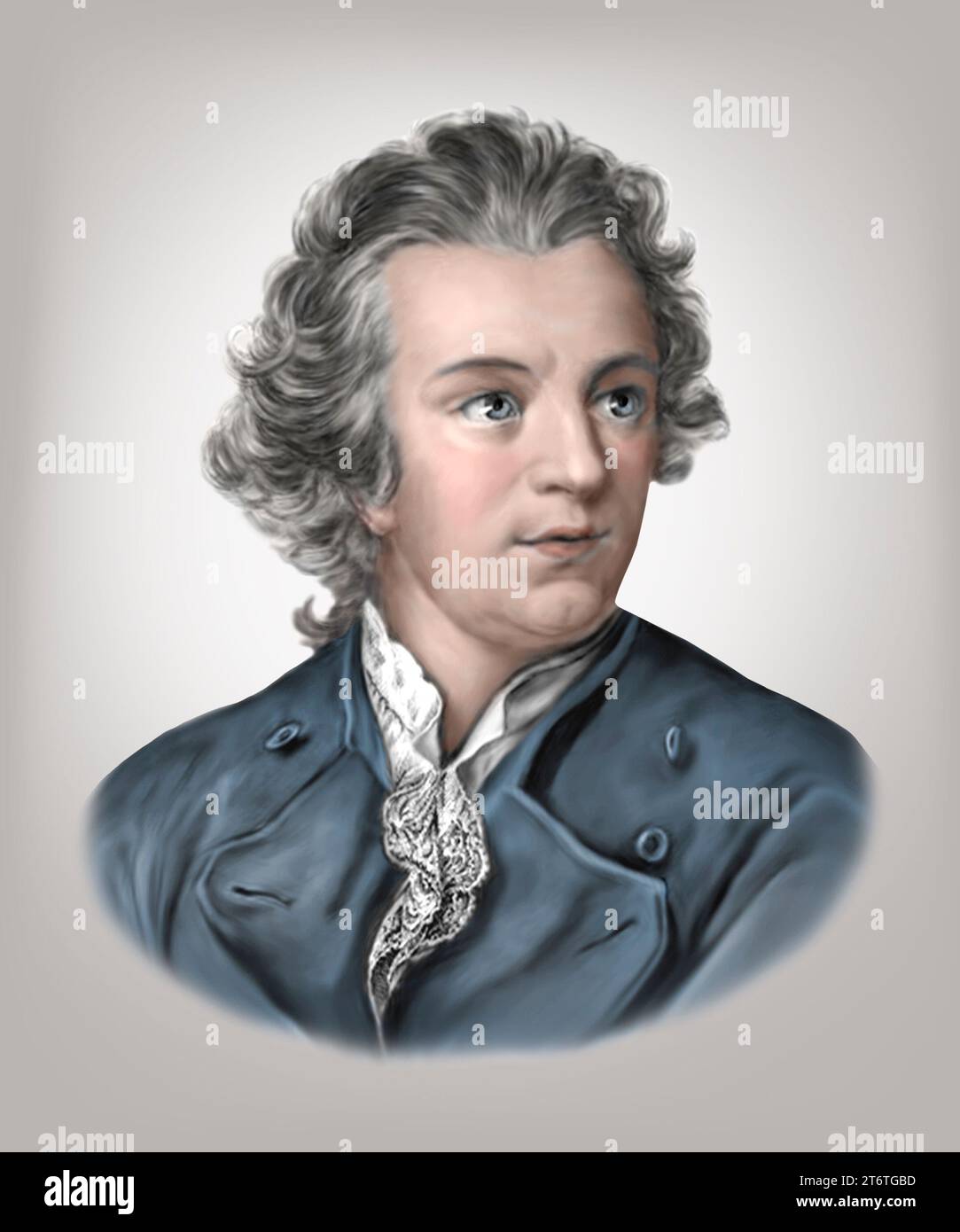 Gotthold Ephraim Lessing. 1729-1781. Der Deutsche Dramatiker Philosoph Stockfoto