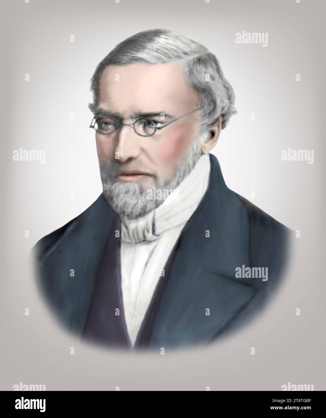 Jean Victor Poncelet. 1788-1867. Französischer Ingenieur Mathematiker Stockfoto