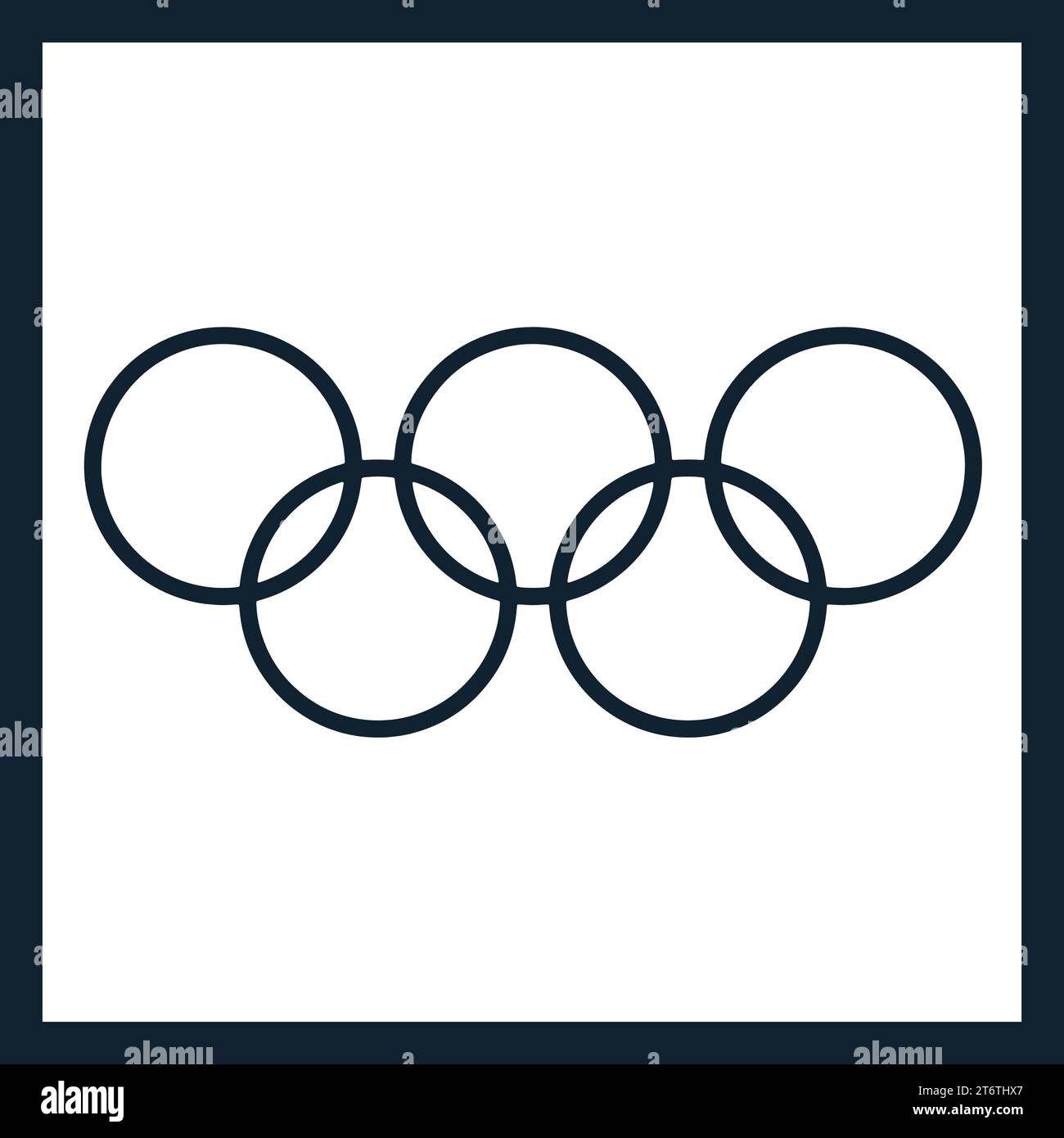 Olympische Ringe schneiden und dunkler Hintergrund, Vektorillustration abstraktes bearbeitbares Bild Stock Vektor