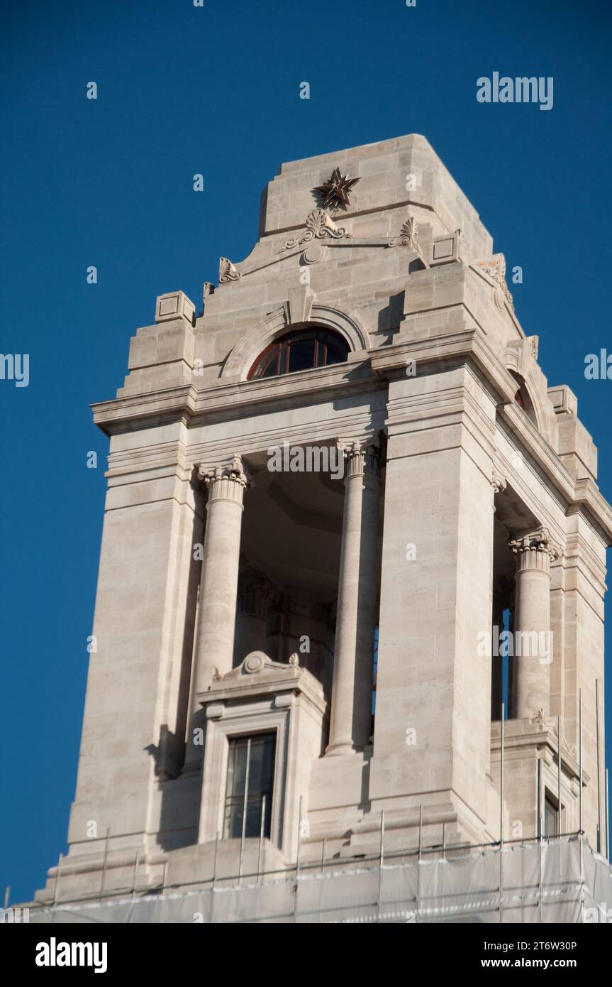 Oberteil, Freemasons Hall, Covent Garden, London, Großbritannien Stockfoto