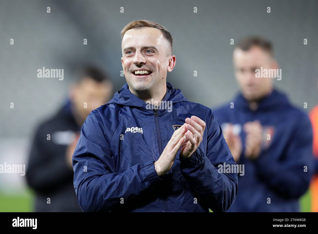 Kamil Grosicki von Pogon Szczecin wurde während des polnischen PKO Ekstraklasa League 2023/2024 zwischen Puszcza Niepolomice und Pogon Szczecin im Cracovia Stadion gesehen. Endpunktzahl: Puszcza Niepolomice 0:2 Pogon Szczecin. (Foto: Grzegorz Wajda / SOPA Images/SIPA USA) Stockfoto