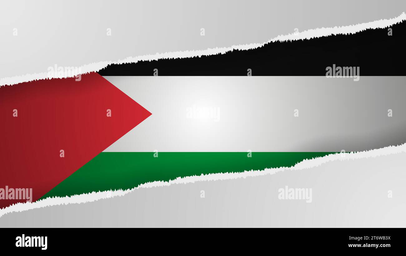 Patriotischer Hintergrund mit palästinensischen Flaggenfarben. Perfektes Element für jeden Einsatz. Stock Vektor
