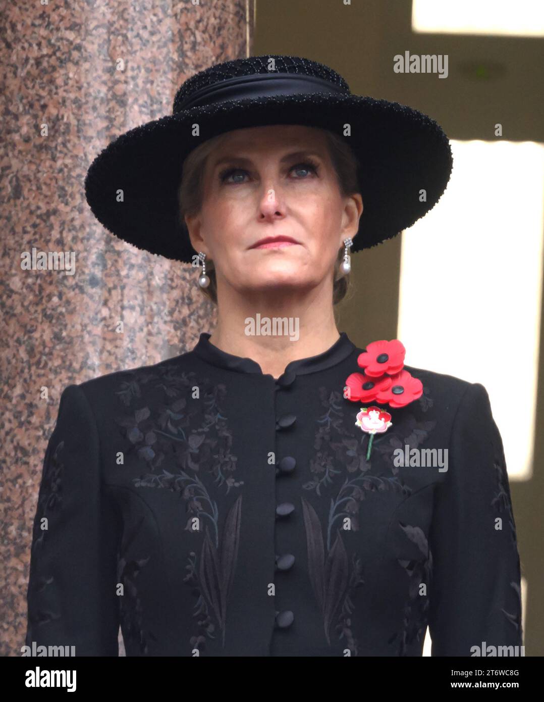 London, Großbritannien. November 2023. Sophie, Herzogin von Edinburgh, besuchte die Gedenkfeier am Sonntag im Cenotaph, Whitehall. Quelle: Doug Peters/EMPICS/Alamy Live News Stockfoto