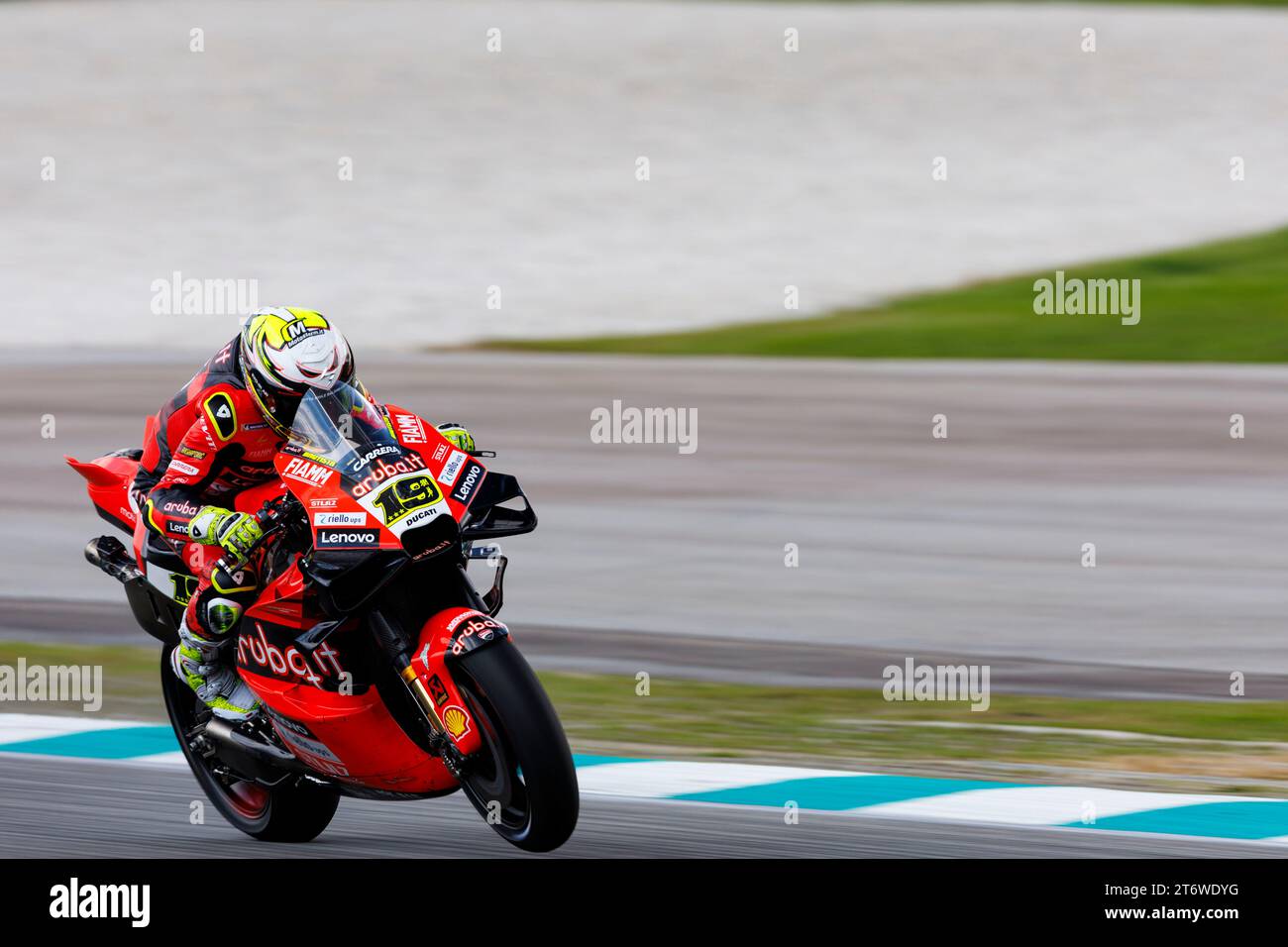November 2023; Sepang International Circuit, Sepang, Selangor, Malaysia; 2023 Malaysian MotoGP, Renntag; Nummer 19 Aruba IT Racing Fahrer Alvaro Bautista während des Rennens in Malaysia Stockfoto