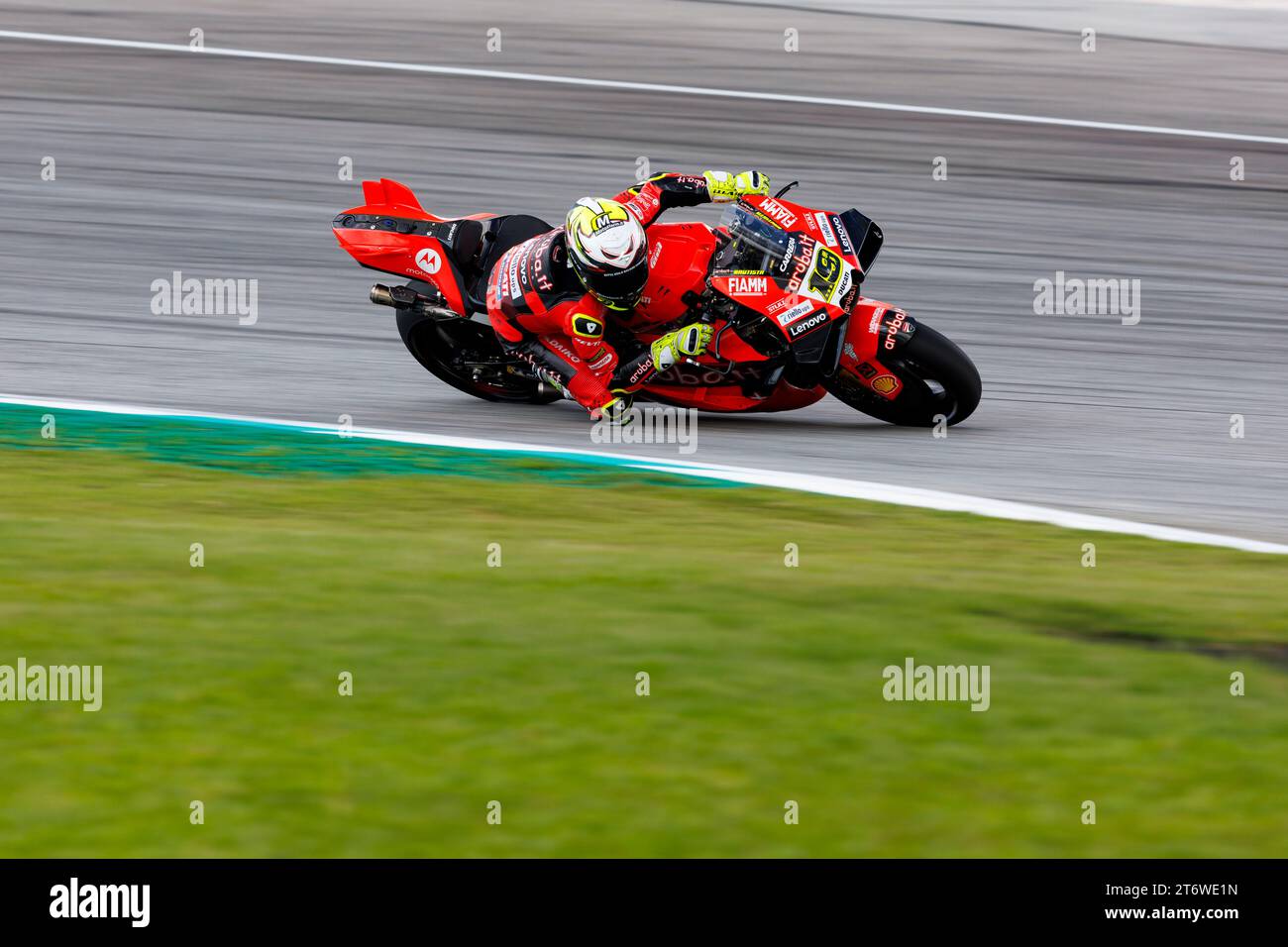 November 2023; Sepang International Circuit, Sepang, Selangor, Malaysia; 2023 Malaysian MotoGP, Renntag; Nummer 19 Aruba IT Racing Fahrer Alvaro Bautista während des Rennens in Malaysia Stockfoto