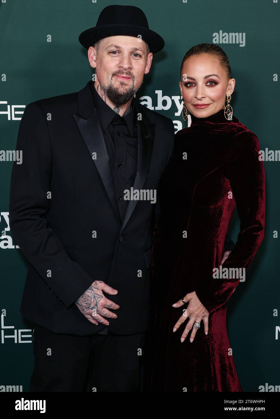 WEST HOLLYWOOD, LOS ANGELES, KALIFORNIEN, USA - 11. NOVEMBER: Joel Madden und Nicole Richie kommen 2023 zur Baby2Baby Gala von Paul Mitchell an, die am 11. November 2023 im Pacific Design Center in West Hollywood, Los Angeles, Kalifornien, USA stattfand. (Foto: Xavier Collin/Image Press Agency) Stockfoto